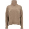 MAX MARA - TRAU Wool and Cashmere Turtleneck Knit- Light Grey