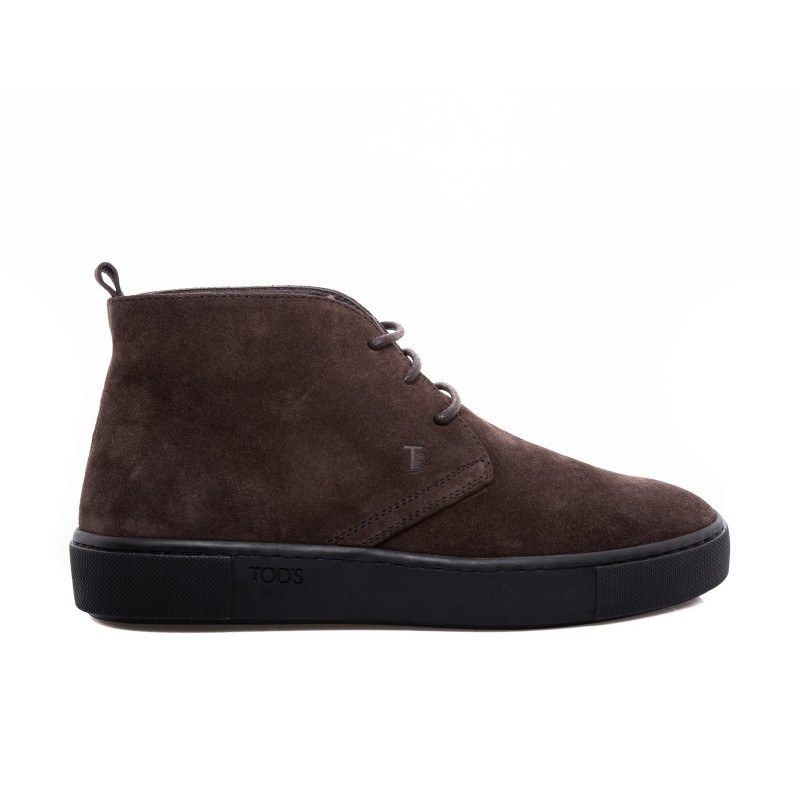 TOD'S - Ankle boots in suede leather - Brown