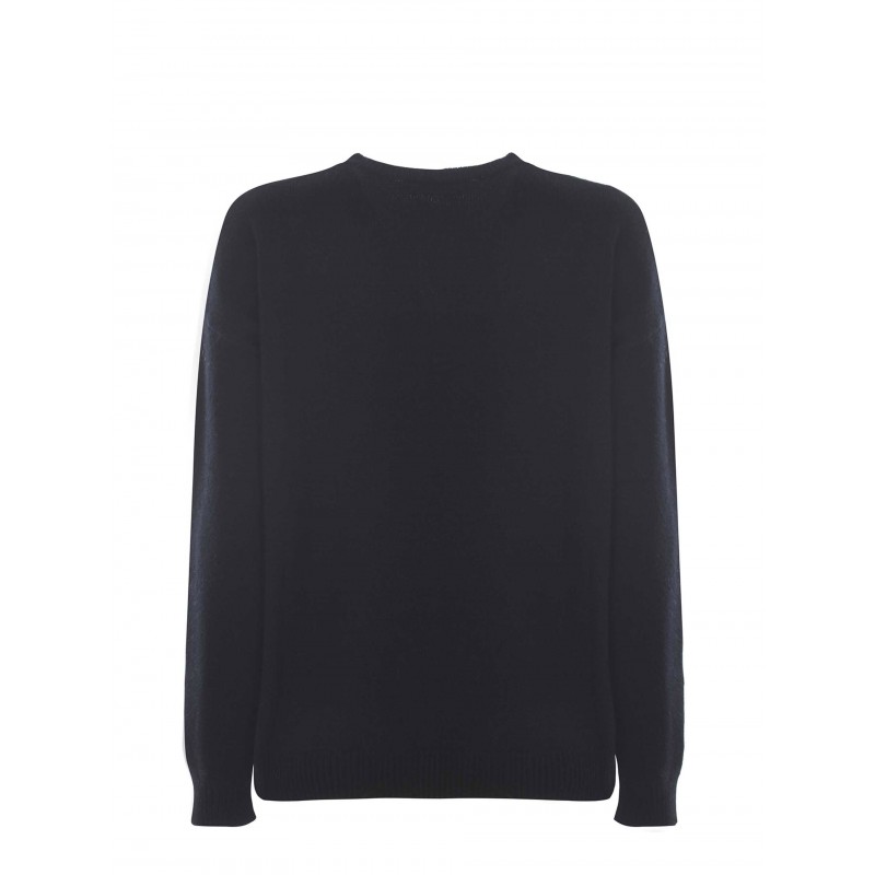 MAX MARA - GIOSTRA Wool and Cashmere Knit -Black