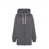 S MAX MARA - FADO Zipper Sweatshirt - Medium Grey