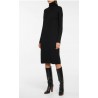 S MAX MARA - VICINO Turtleneck Wool Dress - Black