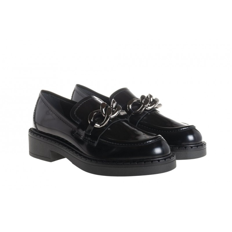 GUGLIELMO ROTTA - KHLOE Calf Leather Loafers - Black