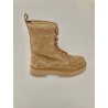 EMANUELLE VEE - Suede lace-up boots 412M-100-15 - Beige