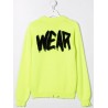 GCDS BABY - Sweater with graffiti motif 028445 - Fluo Yellow