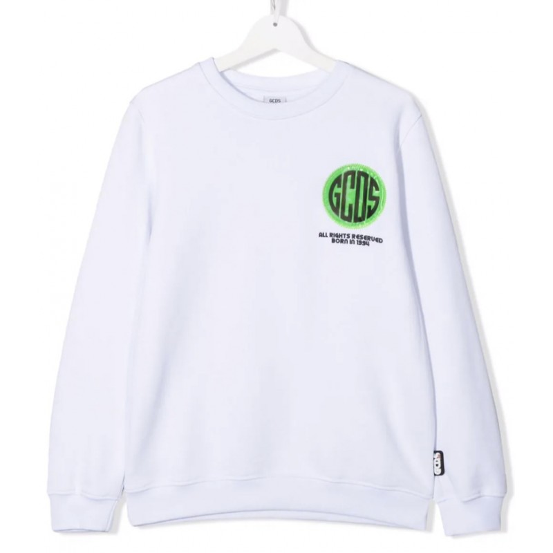 GCDS BABY - Sweatshirt with print 028457 - White