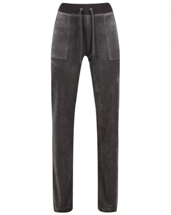 JUICY COUTURE - DEL RAY Velour Trousers - Tophat