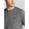 POLO RALPH LAUREN - Washable wool crewneck sweater 710714346 - Gray heather