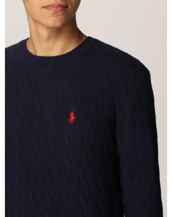 POLO RALPH LAUREN - Polo Ralph Lauren wool and cashmere sweater 710719546 - Navy