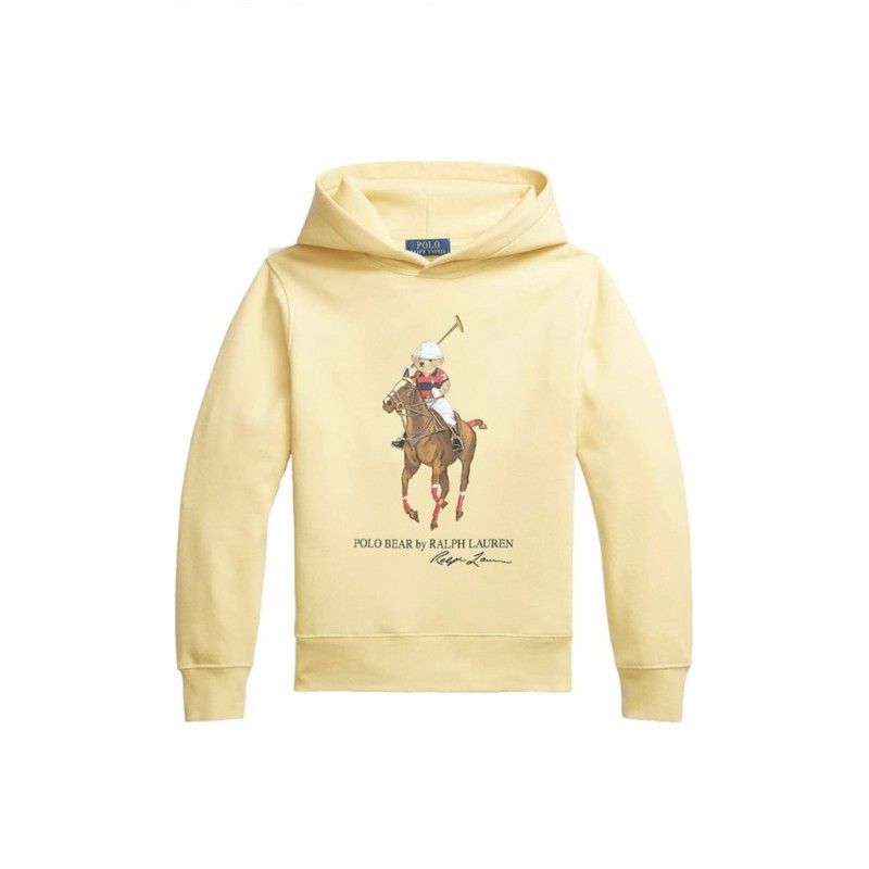 POLO RALPH LAUREN - Polo Bear and Big Pony hoodie 710853309 - Yellow
