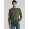 POLO RALPH LAUREN - Merino wool crewneck sweater 710667378 - Green Heather