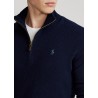 POLO RALPH LAUREN - Merino wool sweater with zip 710723053 - Navy