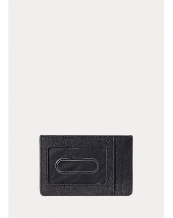 POLO RALPH LAUREN -Leather Card Holder - Black