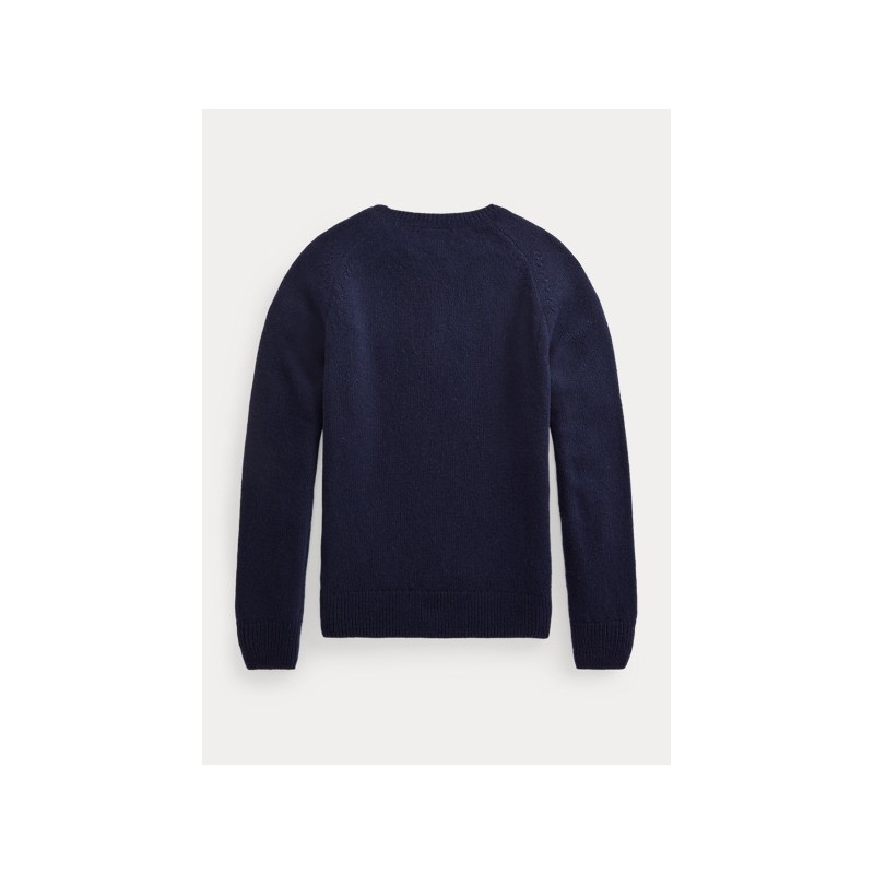POLO RALPH LAUREN - Crewneck wool sweater 321/322850966 - Navy