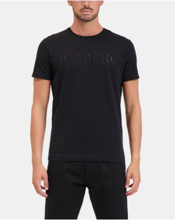 ICEBERG - T-Shirt con Logo - Nero