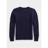 POLO RALPH LAUREN - Cable-knit cotton sweater 321/322702674 - Navy