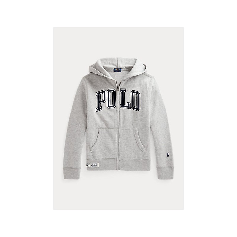 POLO RALPH LAUREN - Hooded sweatshirt with logo - Andover Heather