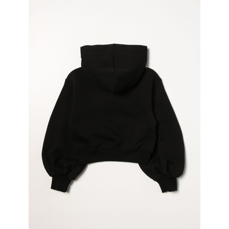 MSGM - Girl short hoodie MS027691 - Black