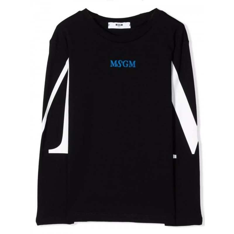 MSGM - T-Shirt manica lunga MS027908 - Nero