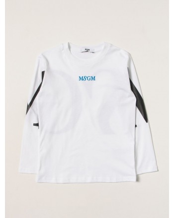 MSGM - T-Shirt manica lunga MS027908 - Bianco