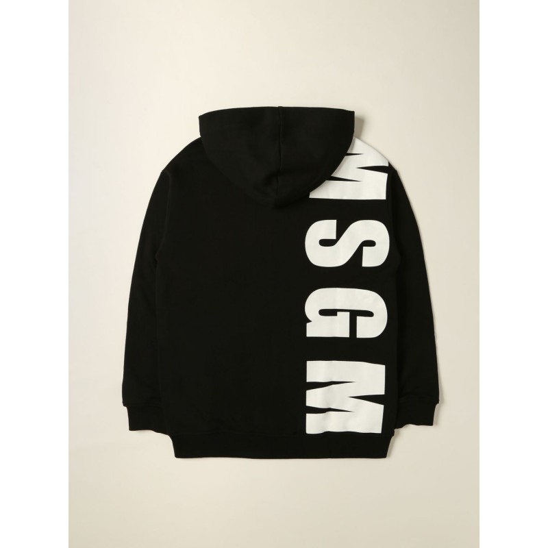 MSGM - Zip over hoodie MS027894 - Black