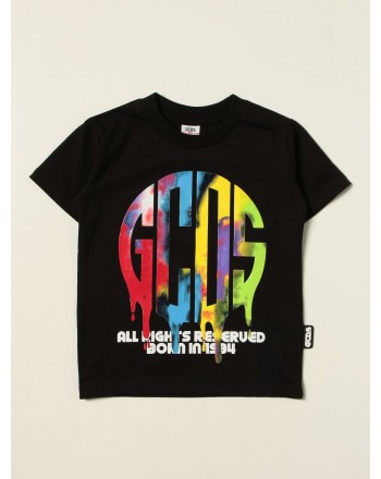 GCDS BABY - T-shirt with print 028455 - Black