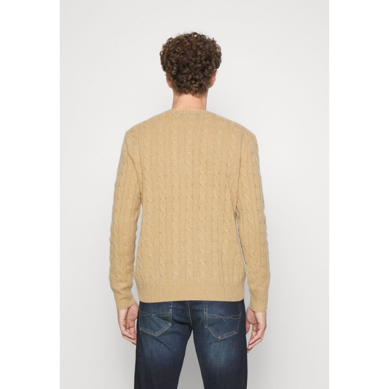 POLO RALPH LAUREN - Polo Ralph Lauren wool and cashmere sweater 710719546 - Camel melange