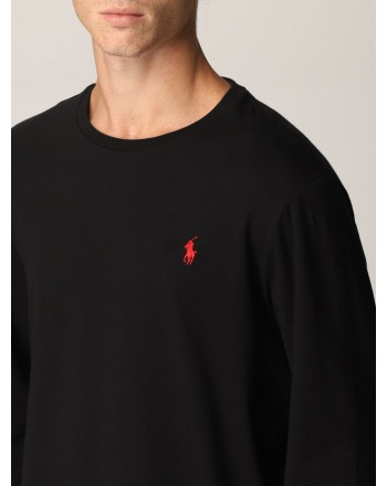 POLO RALPH LAUREN - T-shirt Polo Ralph Lauren in cotone 710671468 - Nero