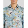 ETRO - Nature Patterned Cotton Shirt - Sky Blue