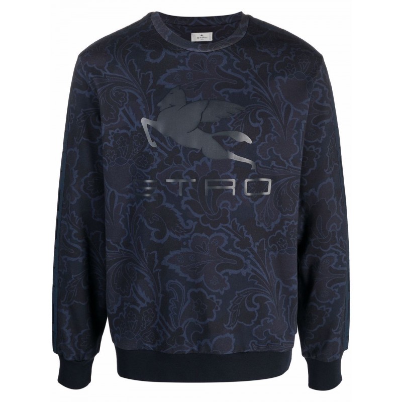 ETRO - PEGASO Printed Sweatshirt - Light Blue