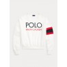 POLO RALPH LAUREN - Stripes and Logo Sweater - Snow