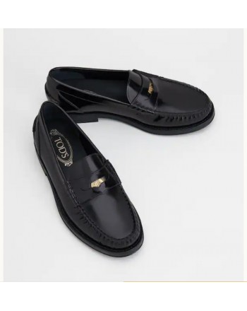 TOD'S - Leather moccasin XXM0210EP00AKTB999 - Black