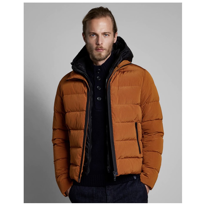 FAY- Double Front Down Jacket NAM32430270TNIG809 - Terracotta