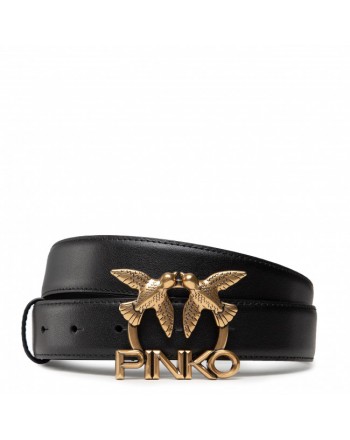 PINKO - LOVE ASTER HIPS SIMPLY 1 Belt - Black