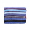 GALLO -Cotton, Modal and Cashmere Striped Scarf - Copy Blue