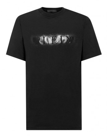 PHILIPP PLEIN - Sray Effect Cotton T-Shirt - Black