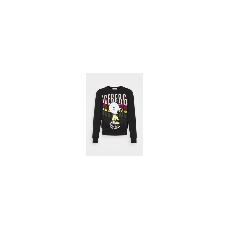ICEBERG - Cahrlie Brown Logo Sweatshirt - Black