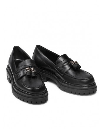 PINKO - BRASILIANA Leather Derby Shoes - Black