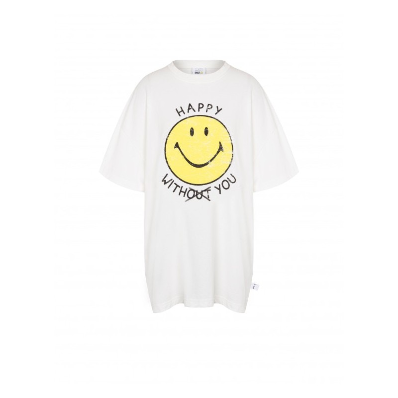 PHILOSOPHY di LORENZO SERAFINI - Organic Jersey SMILEY T-Shirt - White