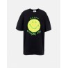 PHILOSOPHY di LORENZO SERAFINI - T-Shirt in Jersey Organico SMILEY - Nero
