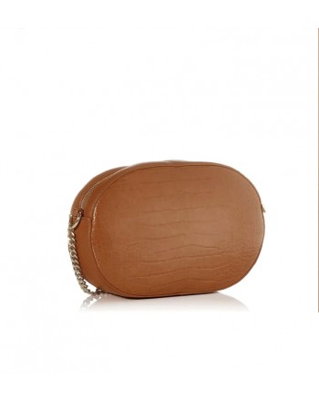 LOVE MOSCHINO - Coconut Print Oval Bag - Biscuit