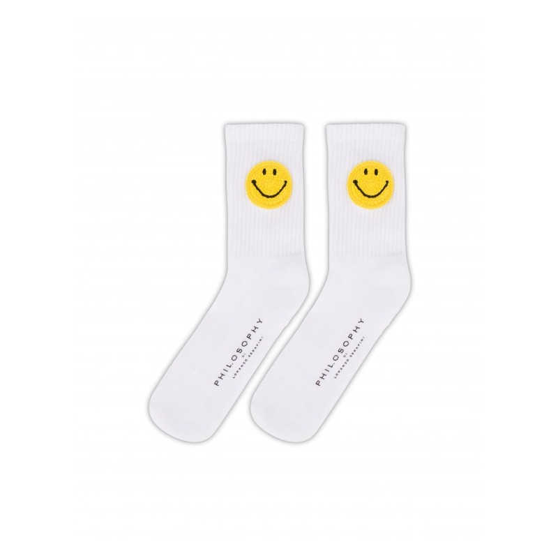 PHILOSOPHY di LORENZO SERAFINI - PHILOSOPHY x SMILEY Capsule Socks- White