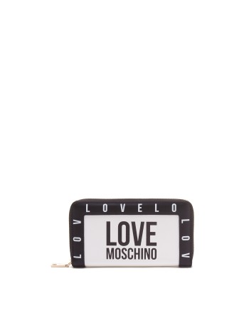 LOVE MOSCHINO - Wallet with zip JC5640PP1DLI0100 - White