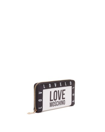 LOVE MOSCHINO - Wallet with zip JC5640PP1DLI0100 - White