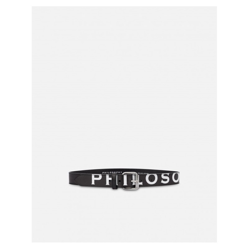 PHILOSOPHY di LORENZO SERAFINI - Cintura Logo Print - Nero
