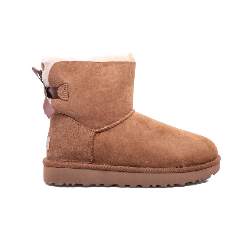 UGG BABY -  Suede MINI BAILEY Boots - Chestnut