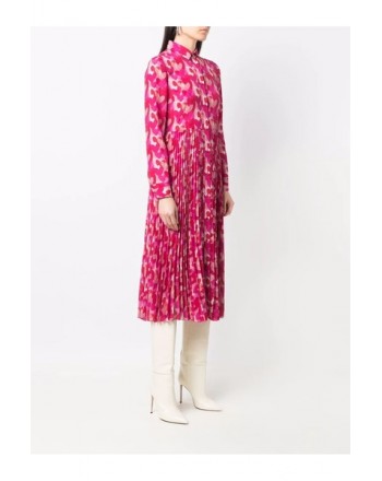 RED VALENTINO - Silk Heart Printed Dress - Bubble Pink