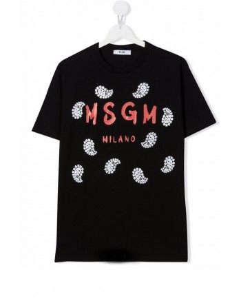 MSGM - T-shirt con stampa MS028850 - Nero