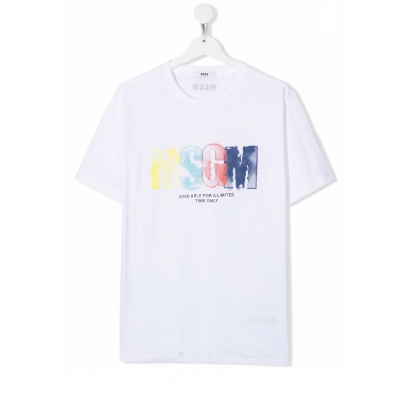 MSGM - T-shirt con stampa MS028982 - Bianco