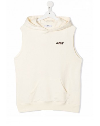 MSGM Baby - Sleeveless sweatshirt MS028971 - Cream