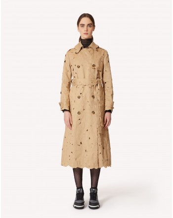 RED VALENTINO - Cut Out Butterflies Trenchcoat - Rope